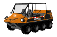 中小型水陸兩棲救援車(chē)（8&times;8，64KW，原地轉(zhuǎn)向）