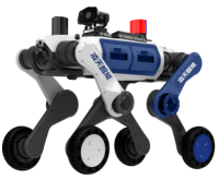 治安巡邏輪足機(jī)器狗（輪足，集成一體式遙控器+對講照明+警示燈+自主跟隨）